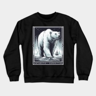 Monochromatic Antarctic Expedition Polar Bear Crewneck Sweatshirt